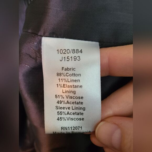 The Jigsaw Textured Cotton Linen Blazer XS - Picture 14 of 14